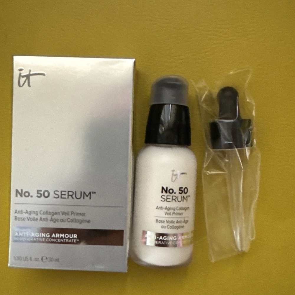 It Cosmetics No. 50 Serum Anti-Aging Collagen Veil Primer 1oz New In Box